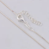 Venetian Chain Square Pendant 3.3g / 18 in / 0.8mm Silver 925