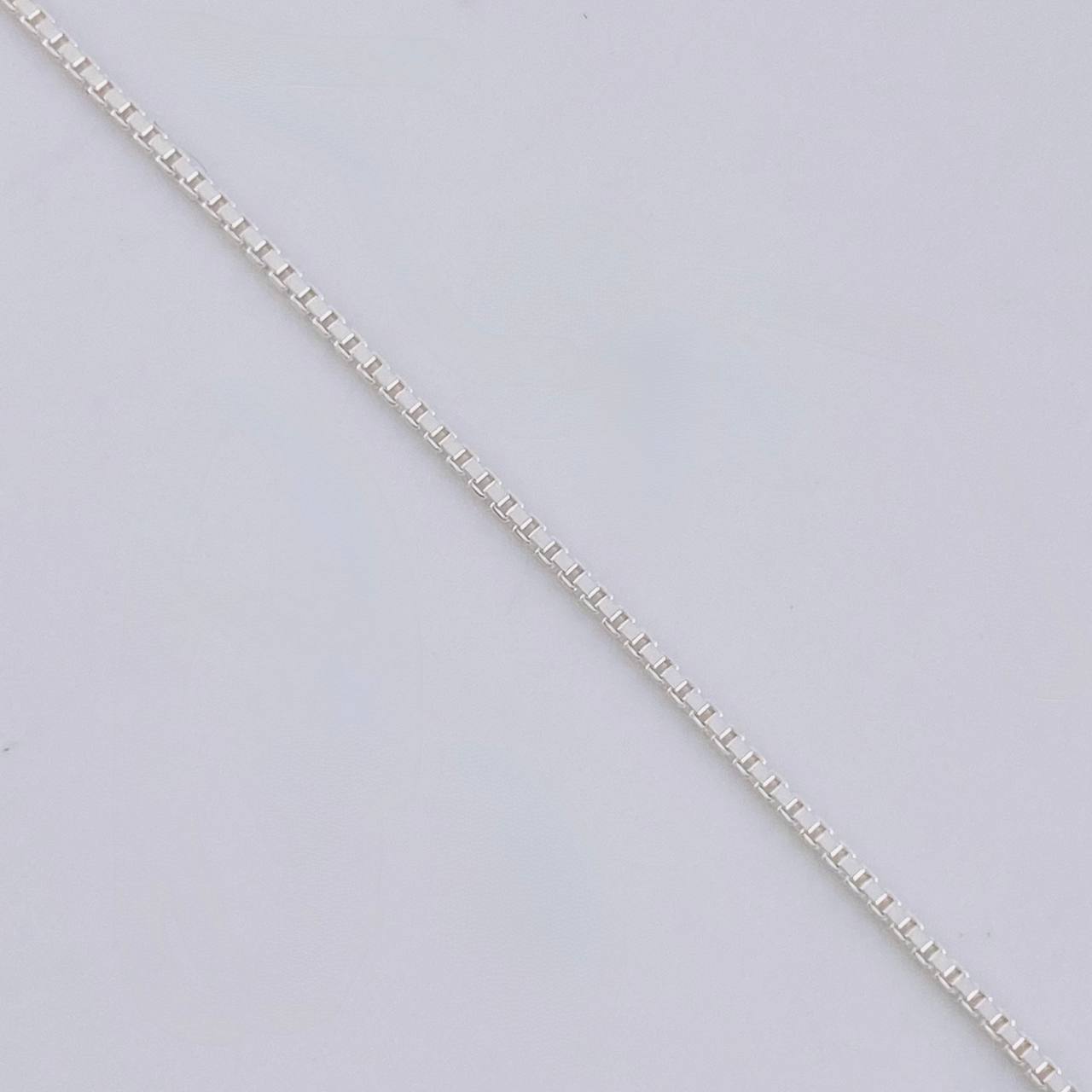 Venetian Chain Square Pendant 3.4g / 18 in / 0.8mm Silver 925