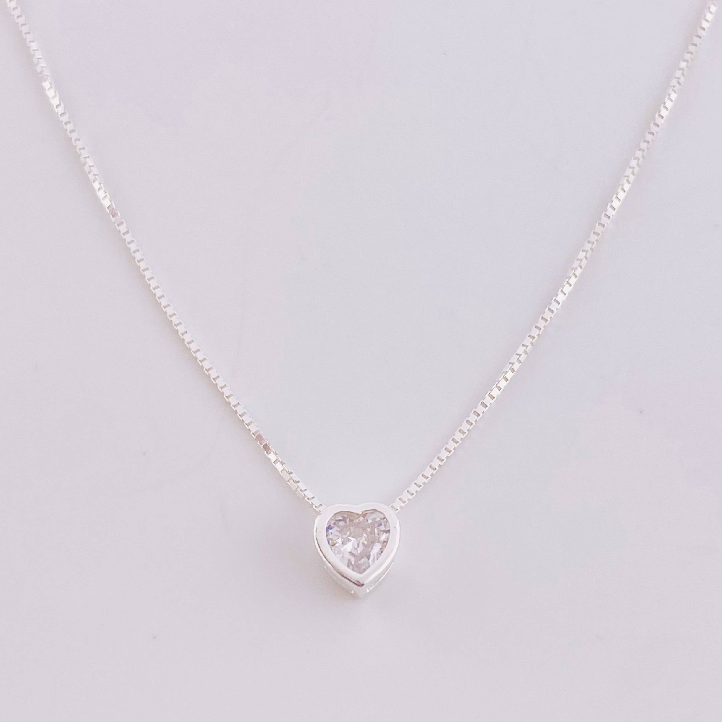 Cadena Veneciana Dije Corazón 1.8g / 44.9cm / 0.8mm Plata 925
