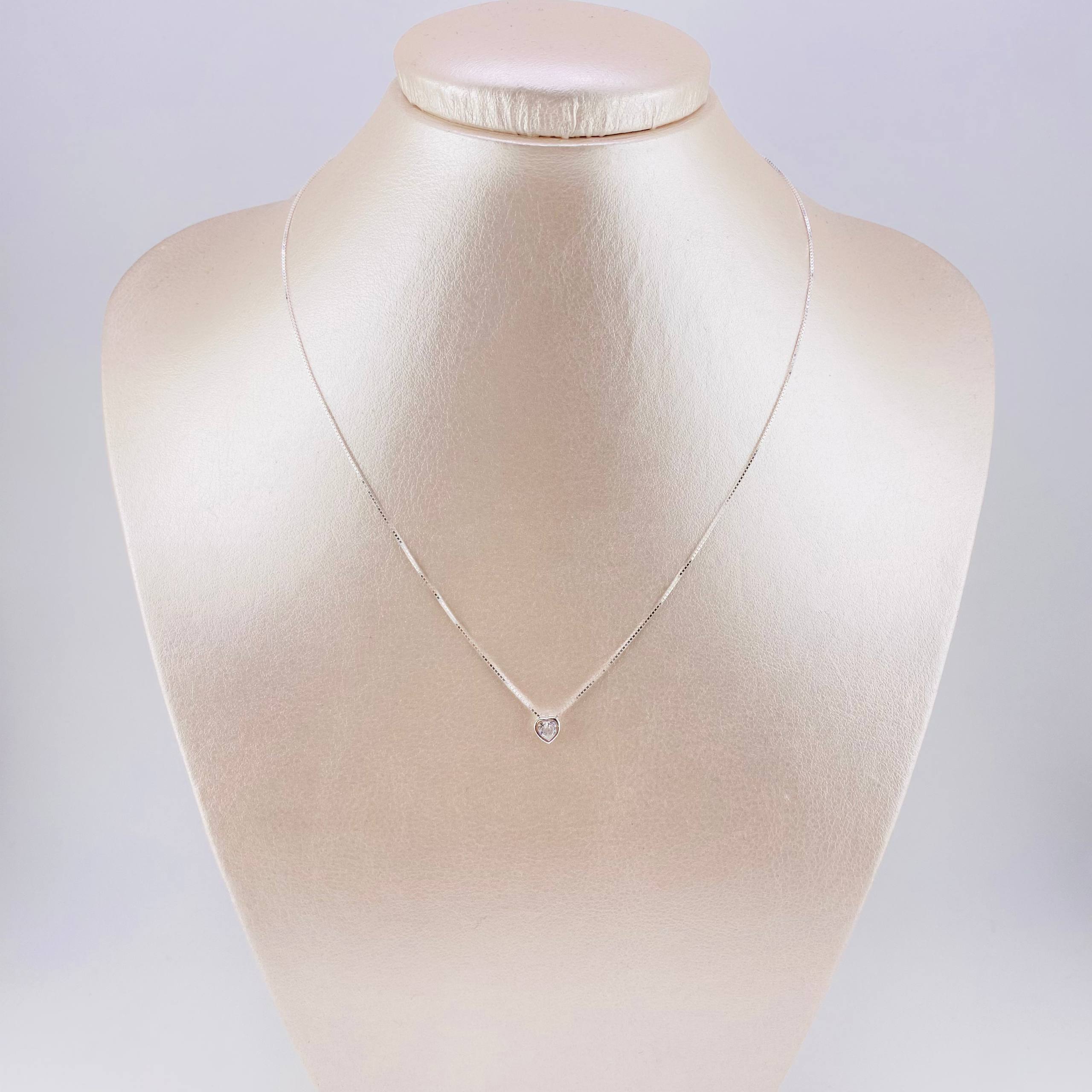 Cadena Veneciana Dije Corazón 1.8g / 44.9cm / 0.8mm Plata 925