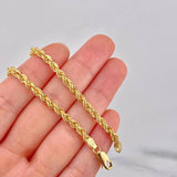 Cadena Lazo 9.3g / 20 in / 3.77mm Oro Amarillo 18K