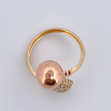 You and Me Ring 3.15gr / Size 7 / 18K Gold $