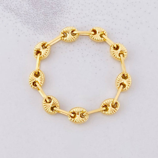 Anillo GC Diamantado 0.95g / T9 1/2 Oro Amarillo 18K