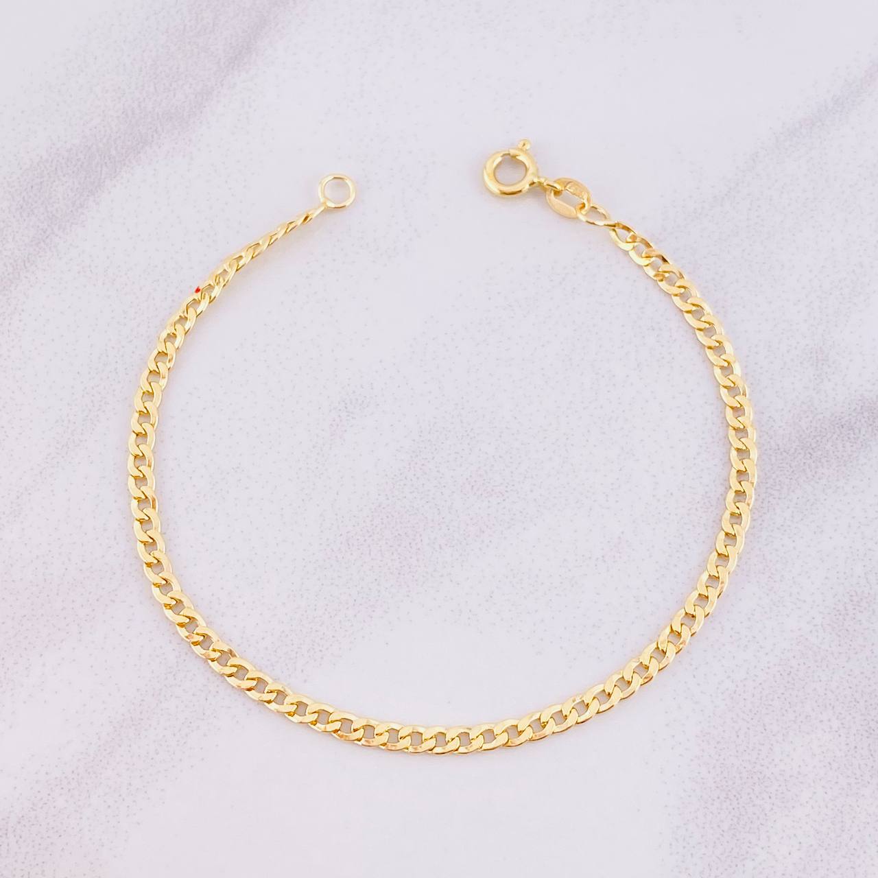 Pulso Cubano 1.85g / 7 1/4 in / 2.85mm Oro Amarillo 18K