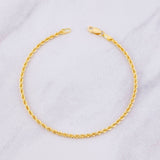 Pulso Lazo 1.55g / 7 1/4 in / 2.2mm Oro Amarillo 18K