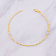 Diamond Cut Military Bracelet Half Moon 2.3g / 6 3/4 in / 1.8mm Yellow Gold 18K