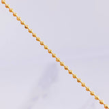 Diamond Cut Military Bracelet Half Moon 2.3g / 6 3/4 in / 1.8mm Yellow Gold 18K