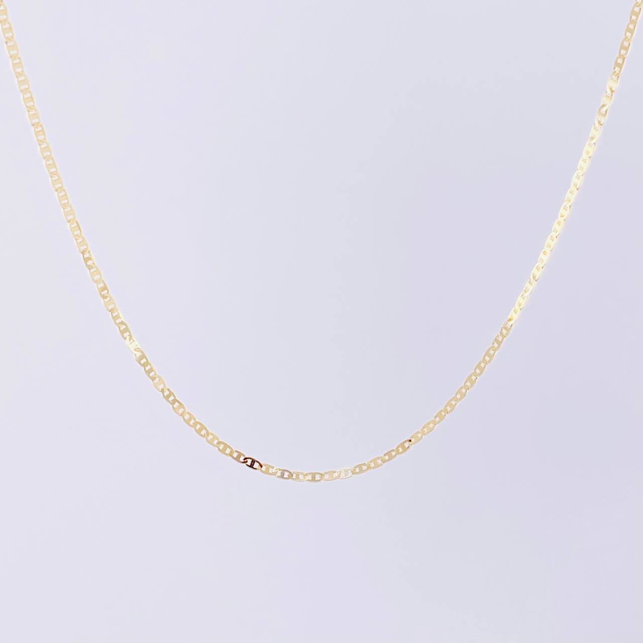 Cadena Plana 1.15g / 20 in / 0.95mm Oro Amarillo 18K