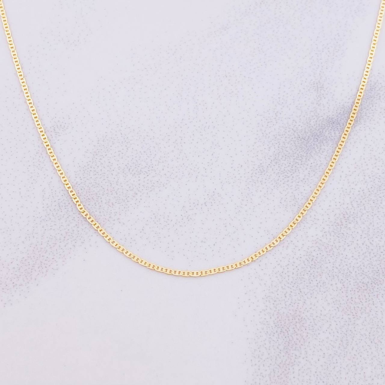 Cadena Plana 1.2g / 20 in / 0.95mm Oro Amarillo 18K