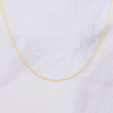 Cadena Plana 1.15g / 20 in / 0.95mm Oro Amarillo 18K