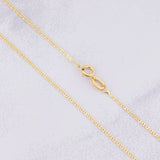 Cadena Plana 1.2g / 20 in / 0.95mm Oro Amarillo 18K