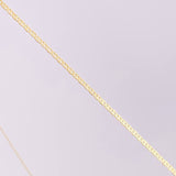 Cadena Plana 1.2g / 20 in / 0.95mm Oro Amarillo 18K