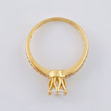 Anillo Solitario Seis Garras 2.6 g / T6 3/4 Oro Amarillo 18K