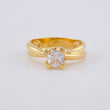 Anillo Solitario Abrazado 3.95 g / T6 1/4 Oro Amarillo 18K