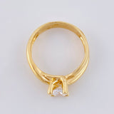 Anillo Solitario Abrazado 3.95 g / T6 1/4 Oro Amarillo 18K
