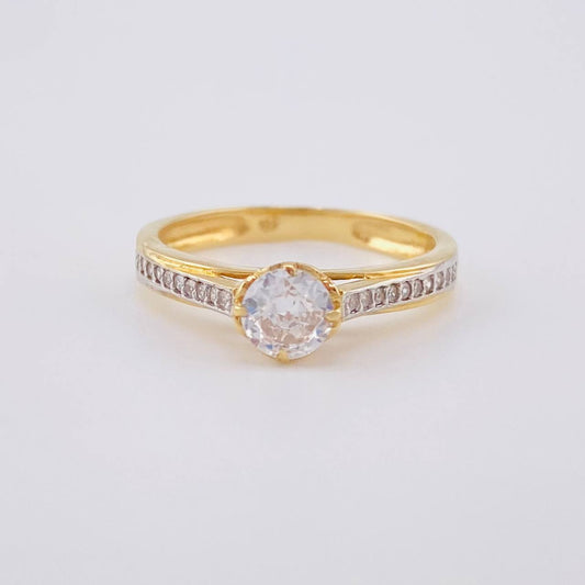 Heart Solitaire Ring 2.45 g / T7 18K Yellow Gold