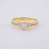 Heart Solitaire Ring 2.45 g / T7 18K Yellow Gold