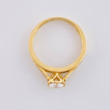 Heart Solitaire Ring 2.45 g / T7 18K Yellow Gold