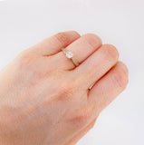 Heart Solitaire Ring 2.45 g / T7 18K Yellow Gold