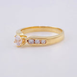 Anillo Solitario Churumbela 3 g / T7 1/4 Oro Amarillo 18K