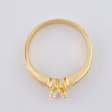 Anillo Solitario Tupido 2.95 g / T6 Oro Amarillo 18K