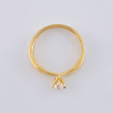Anillo Solitario Abrazo De Luz 2 g / T6 1/2 Oro Amarillo 18K