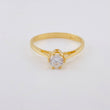 Solitaire Ring Sixth 2.1 g / T6 1/2 Yellow Gold 18K