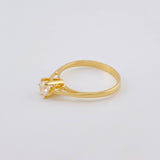Solitaire Ring Sixth 2.1 g / T6 1/2 Yellow Gold 18K