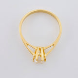 Solitaire Ring Sixth 2.1 g / T6 1/2 Yellow Gold 18K