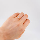 Solitaire Ring Sixth 2.1 g / T6 1/2 Yellow Gold 18K