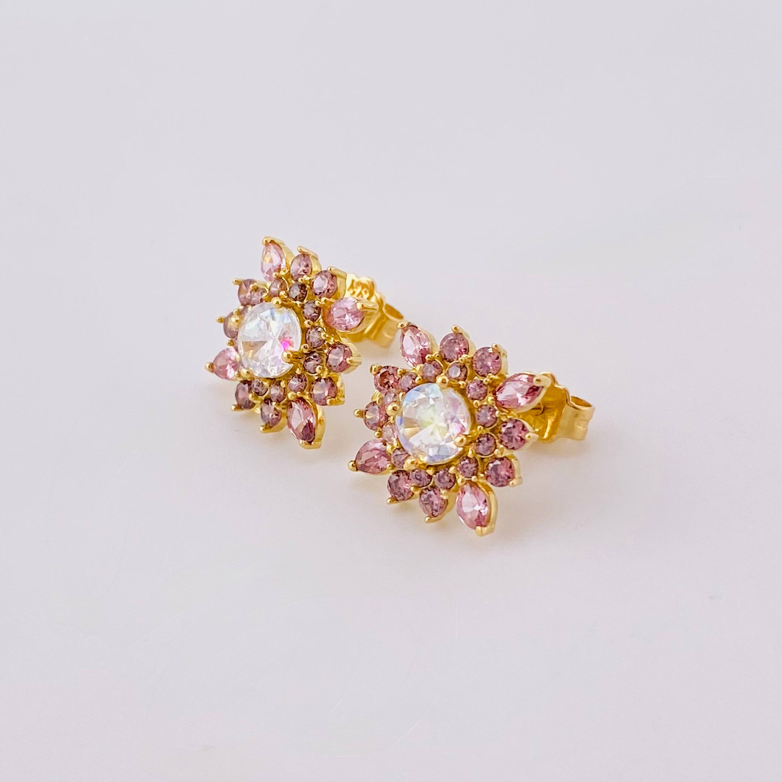 Pendant Starry Flower 2.85 g / 13.5 cm Yellow Gold 18K Nac.Esp.