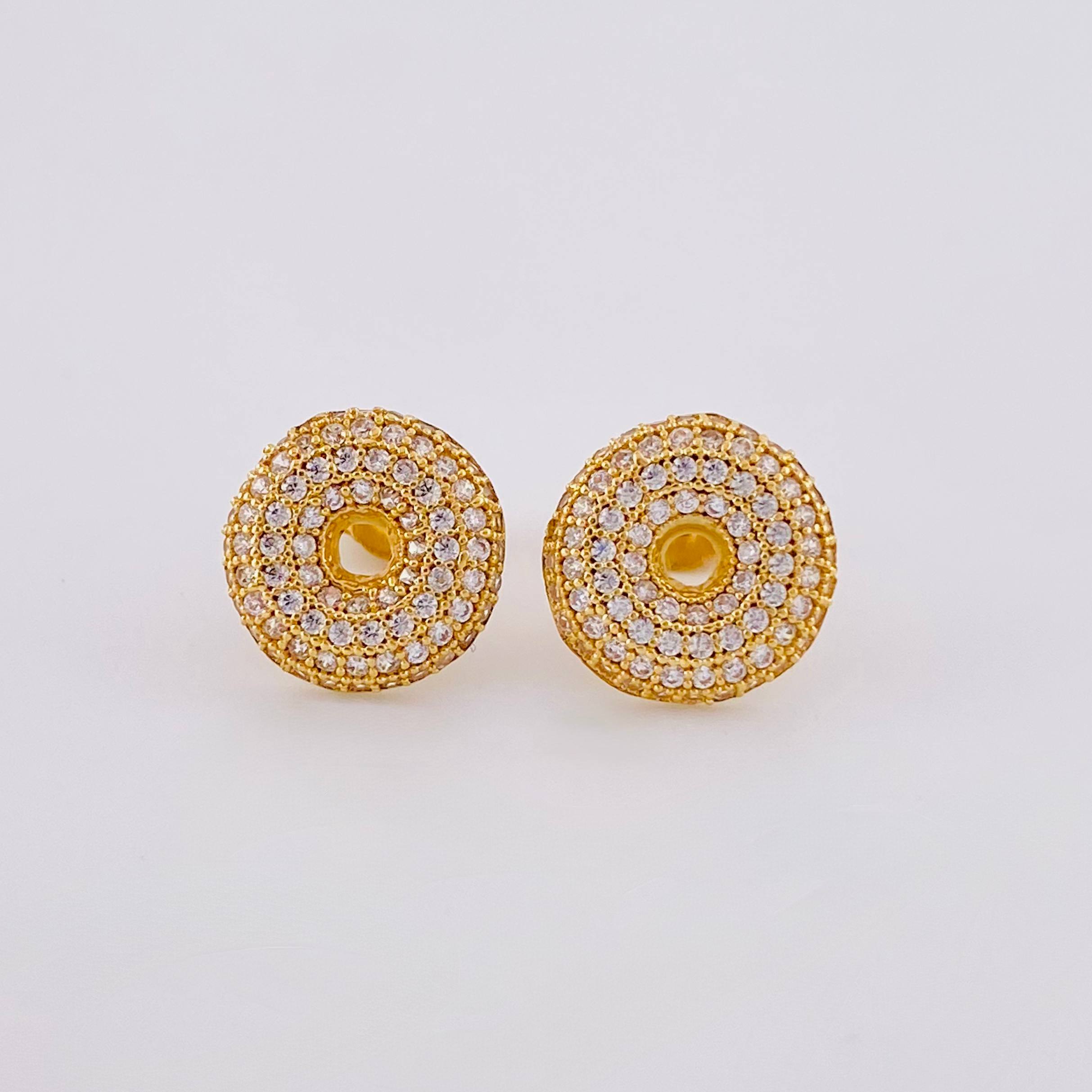 Topos Halo Brillante 2.8 g / 11 mm Oro Amarillo 18K Nac.Esp.