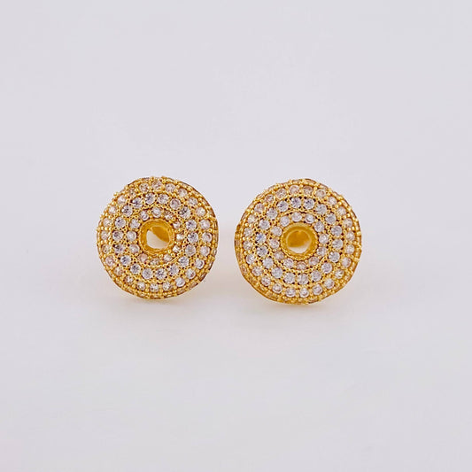 Topos Halo Brillante 2.8 g / 11 mm Oro Amarillo 18K Nac.Esp.