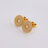 Topos Halo Brillante 2.8 g / 11 mm Oro Amarillo 18K Nac.Esp.