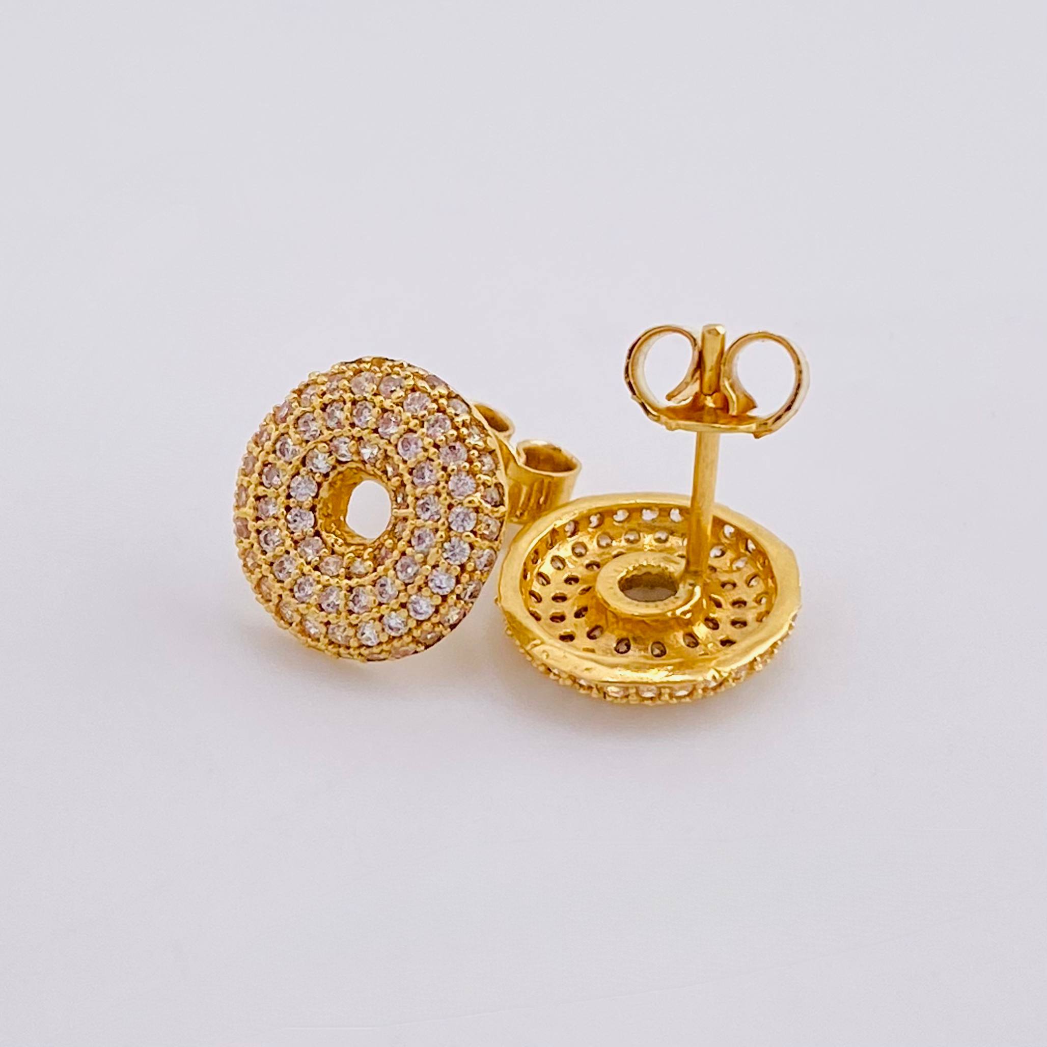 Topos Halo Brillante 2.8 g / 11 mm Oro Amarillo 18K Nac.Esp.