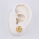 Topos Halo Brillante 2.8 g / 11 mm Oro Amarillo 18K Nac.Esp.