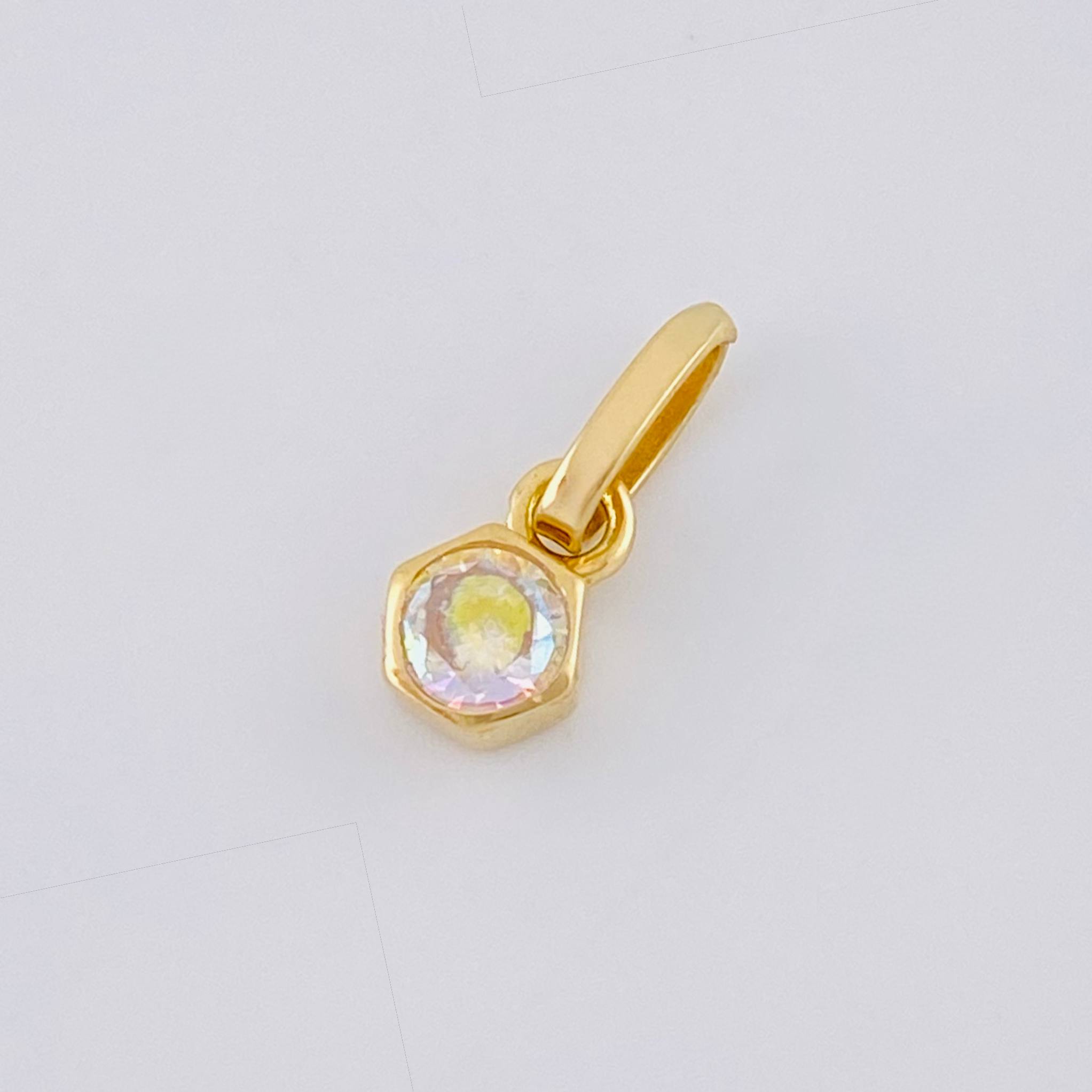 Dije Piedra 0.7 g / 1,2 cm Oro Amarillo 18K Nac.Esp.