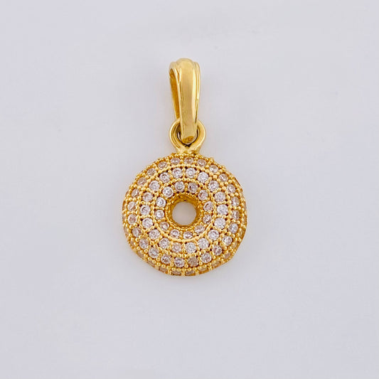 Dije Halo Brillante 1.5 g / 1,9 cm Oro Amarillo 18K Nac.Esp.