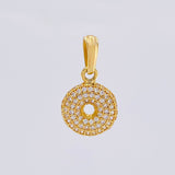 Dije Halo Brillante 1.5 g / 1,9 cm Oro Amarillo 18K Nac.Esp.