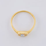 Anillo Halo 1.85 g / T8 Oro Amarillo 18K Nac.Esp.