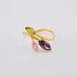 Laurel Leaf Ring Asymmetrical 1.8 g / T6 1/2 Yellow Gold 18K Nac.Esp.