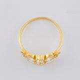 Anillo Hoja En Secuencia 2.2 g / T6 1/2 Oro Amarillo 18K Nac.Esp.