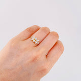 Anillo Hoja En Secuencia 2.2 g / T6 1/2 Oro Amarillo 18K Nac.Esp.