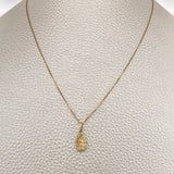 Set Cadena y Dije Veneciana+Virgen Guadalupe 1.2gr / 15 3/4 in / 0.45mm Oro Amarillo 18K $