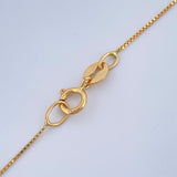 Venetian Chain and Pendant Set + Our Lady Mary Mystical Rose 1.5gr / 18K Yellow Gold &