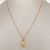 Set Cadena y Dije Veneciana + Virgen de Guadalupe 1,4gr / Oro Amarillo 18K &