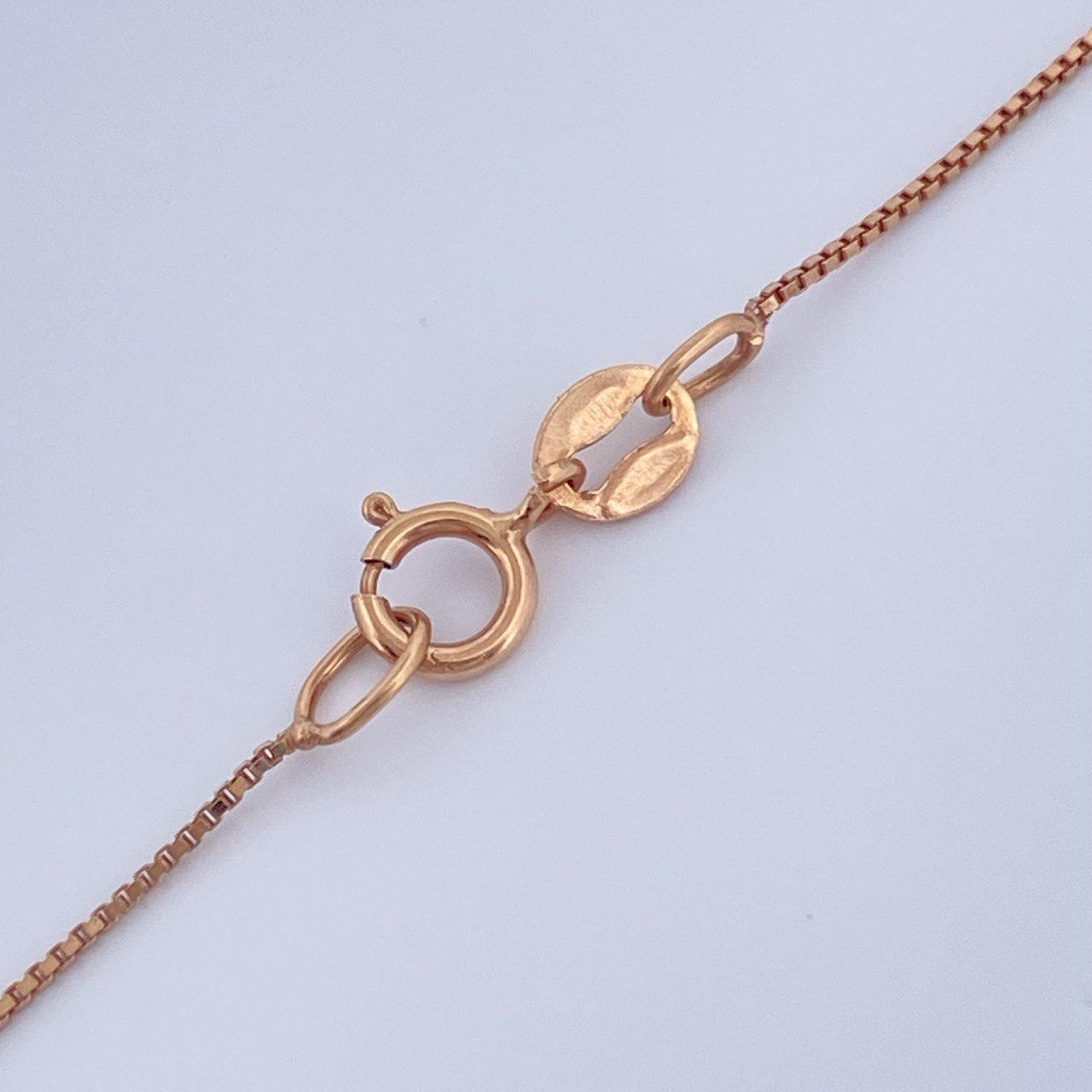 Set Cadena y Dije Veneciana + Corazon Soplado 1,55gr / Oro Rosa 18K &