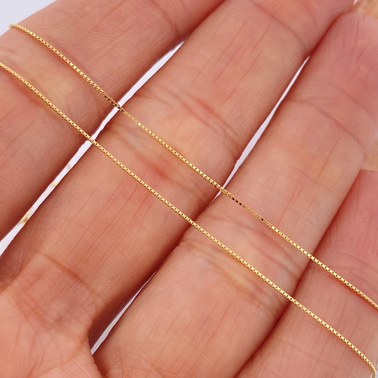 Set Cadena y Dije Veneciana + San Benito 1,35gr / Oro Amarillo 18K &