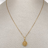 Set Cadena y Dije Veneciana + San Benito 1,35gr / Oro Amarillo 18K &