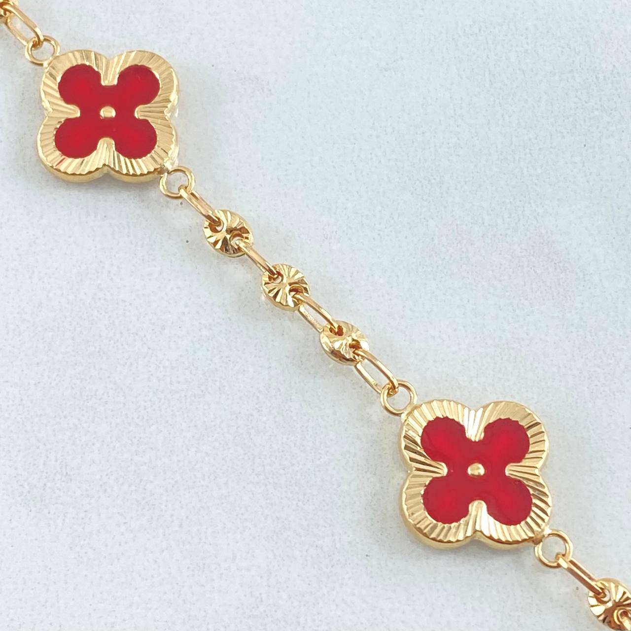 Bracelet GC Clover 6.3gr / 7.5in / 18K Gold -